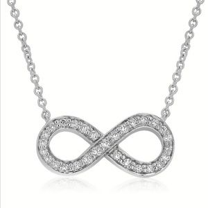 *BRAND NEW* TIFFANY & CO Platinum Diamond Infinity Pendant Necklace